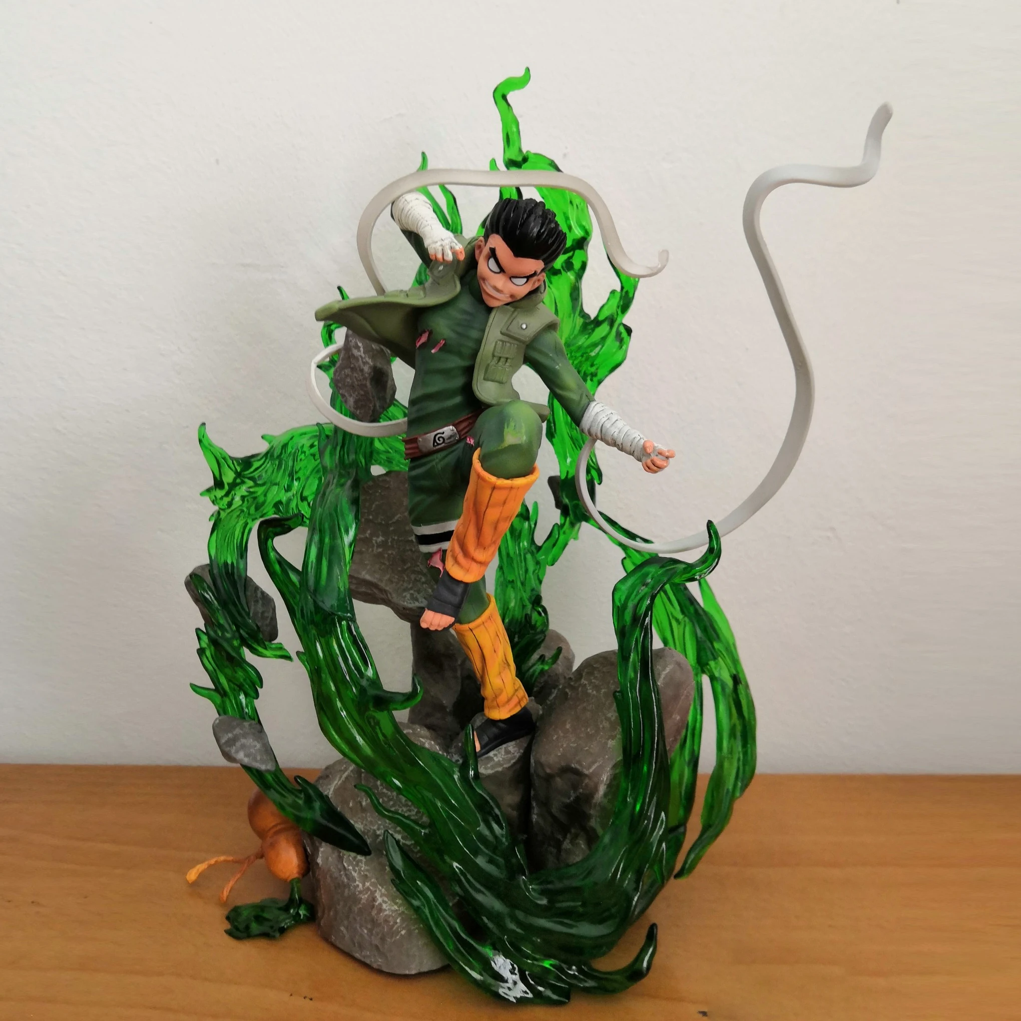 

New Bandai Naruto Shippuden Rock Lee Eight Gates 1/7 Pvc Collection Model Statue Anime Figure Toy Holiday Birthday Children Gift