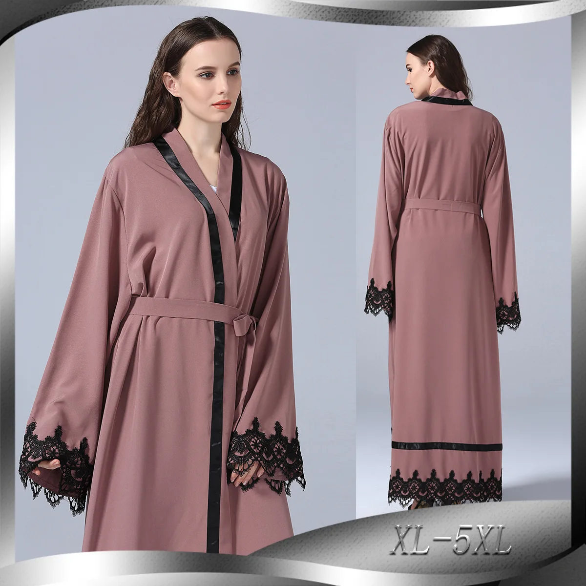 Hot Sale Fashion Urban Casual Lace Long Dress Robe
Hot Sale Fashion Urban Casual Lace Long Dress Robe