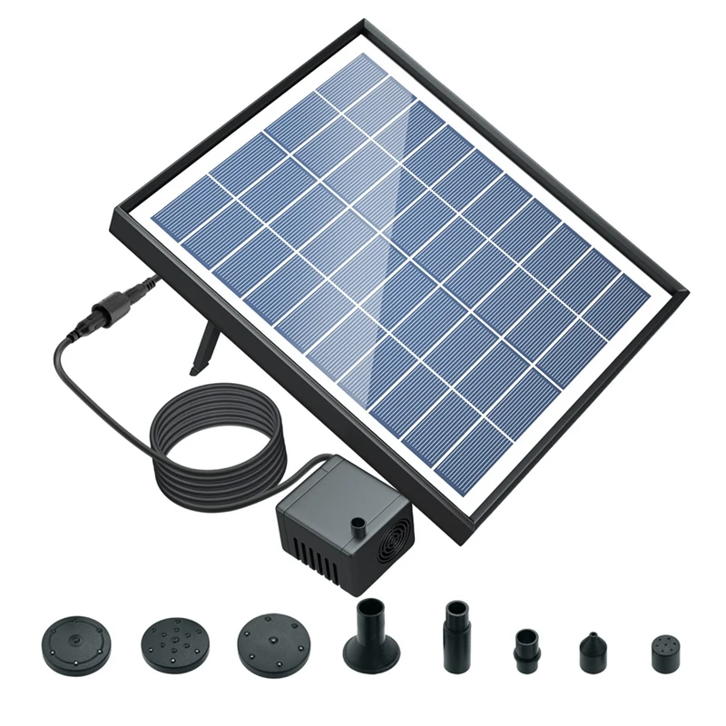 10V / 5W Solar Fountain Pump With Built-In 1500Mah Battery Is Suitable For Garden Pond Decoration And Other Occasions
10V / 5W Solar Fountain Pump With Built-In 1500Mah Battery Is Suitable For Garden Pond Decoration And Other Occasions