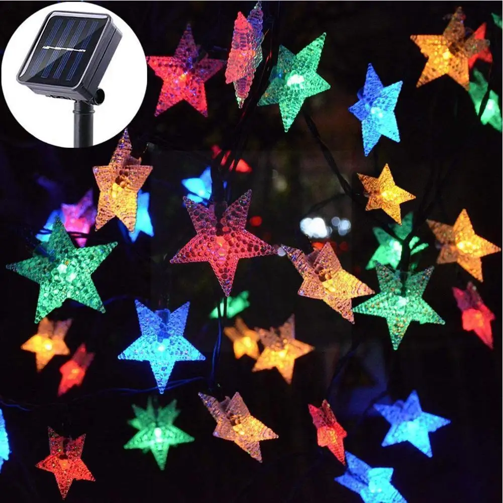 5m 6.5m 7m Solar Led Star String Lights Outdoor Garden Hanging Wedding Lights Colorful Party Lights Decoration Solar Christ T1k1
5m 6.5m 7m Solar Led Star String Lights Outdoor Garden Hanging Wedding Lights Colorful Party Lights Decoration Solar Christ T1k1