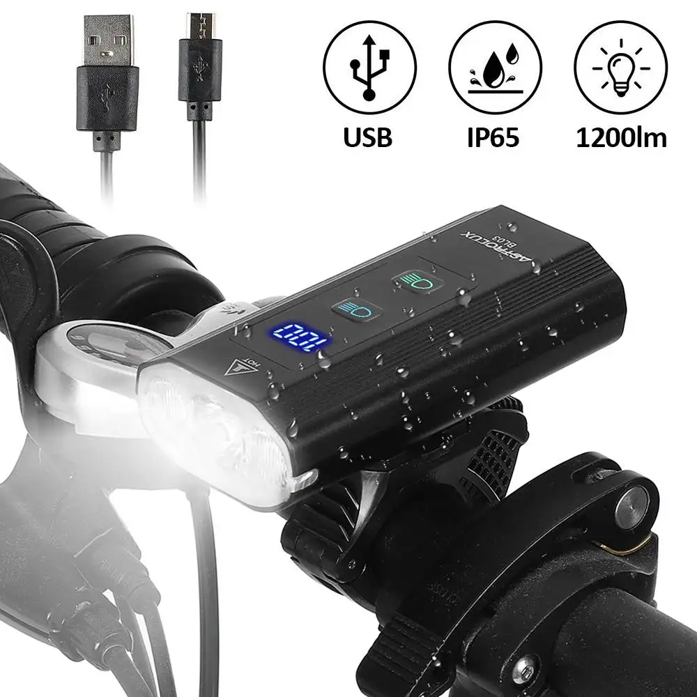 6000mAh Bike Light USB Rechargeable 1200 Lumens Bike Headlight LED Super Bright Flashlight Front Lights and Back Rear light
6000mAh Bike Light USB Rechargeable 1200 Lumens Bike Headlight LED Super Bright Flashlight Front Lights and Back Rear light