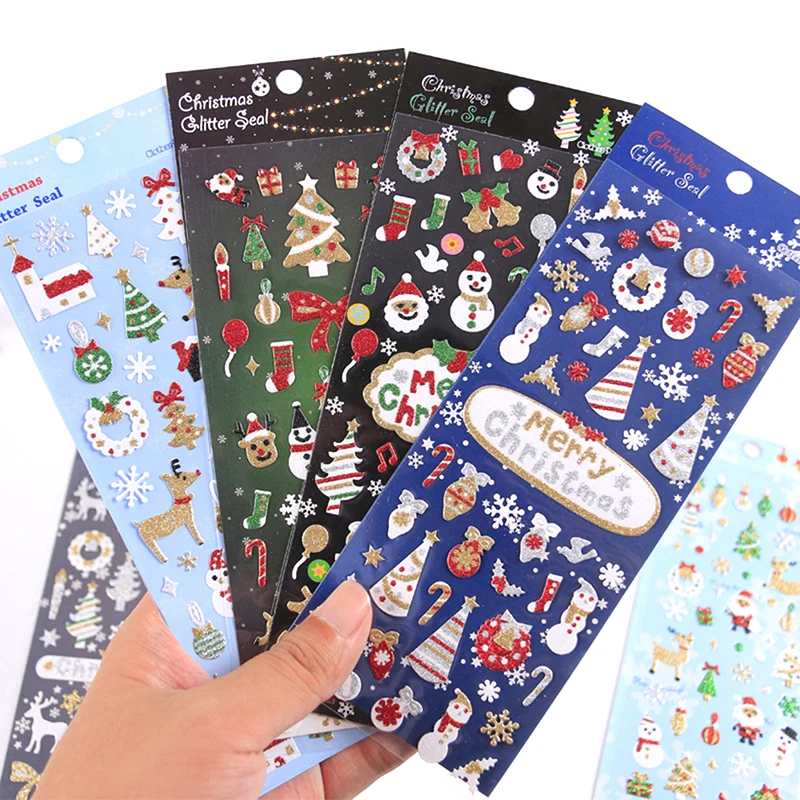 Glitter Christmas Gold Foil Snowflake Plane Decorative Stickers Scrapbooking Stick Label Diary Stationery Album Stickers
Glitter Christmas Gold Foil Snowflake Plane Decorative Stickers Scrapbooking Stick Label Diary Stationery Album Stickers
