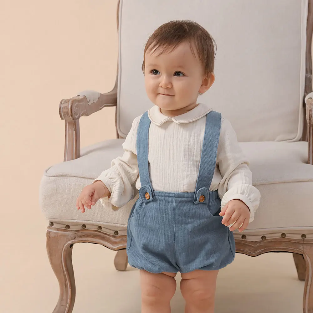 1-5Y Kids Boutique Clothes Set Autumn Spanish Baby Clothes Long Sleeves Cotton Corduroy Strap Pants
1-5Y Kids Boutique Clothes Set Autumn Spanish Baby Clothes Long Sleeves Cotton Corduroy Strap Pants