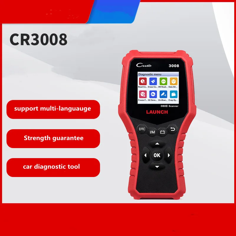 LAUCNH CreaderX431 CR3008 Car Diagnostic Instrument Overseas English Version Car Detector Herramientas Taller Mecanico
LAUCNH CreaderX431 CR3008 Car Diagnostic Instrument Overseas English Version Car Detector Herramientas Taller Mecanico