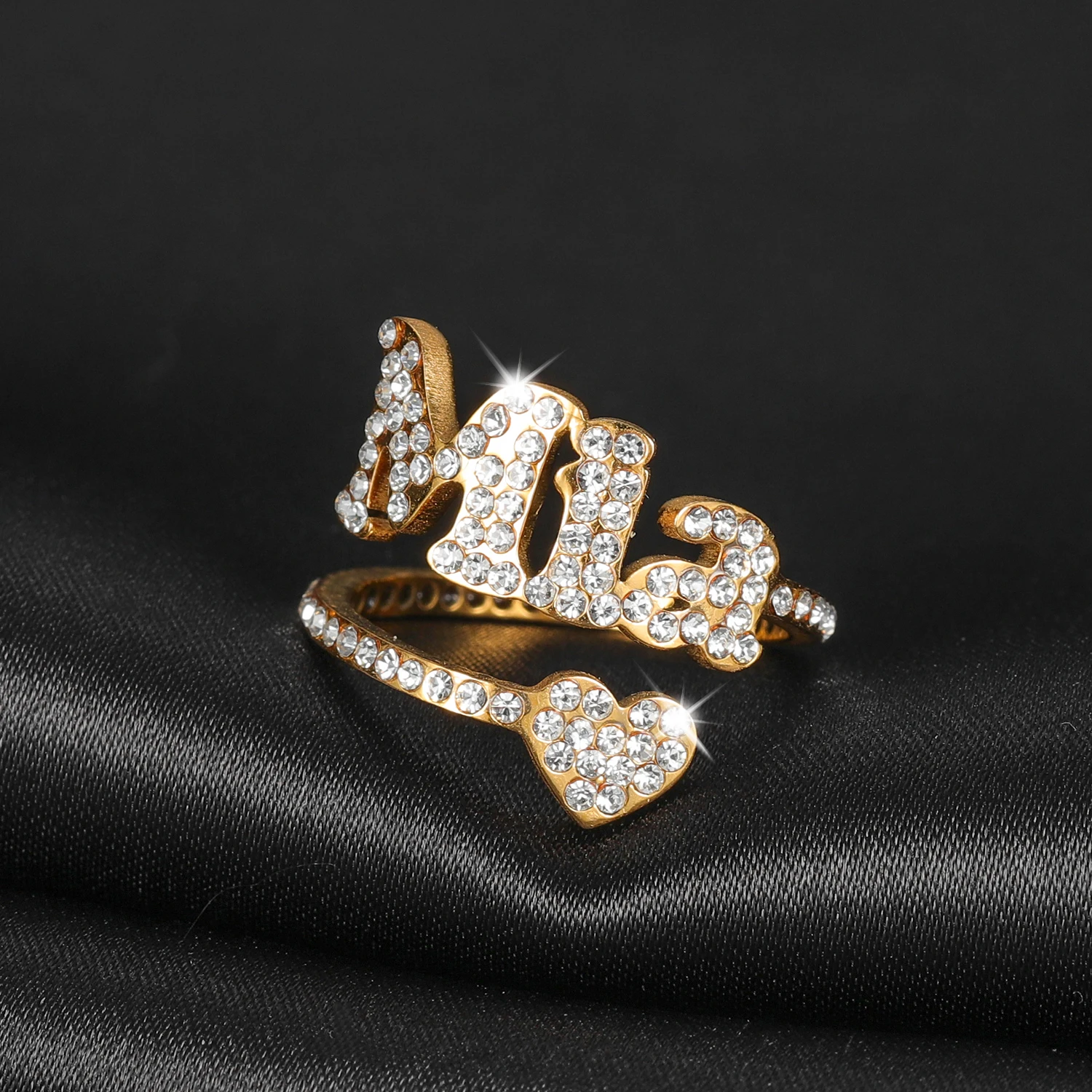 MYDIY Zircon Custom Initial Rings with Love Friends Ring A-Z Alphabet Letter Rings with Letter for Love Gift Women Nail Ring
MYDIY Zircon Custom Initial Rings with Love Friends Ring A-Z Alphabet Letter Rings with Letter for Love Gift Women Nail Ring