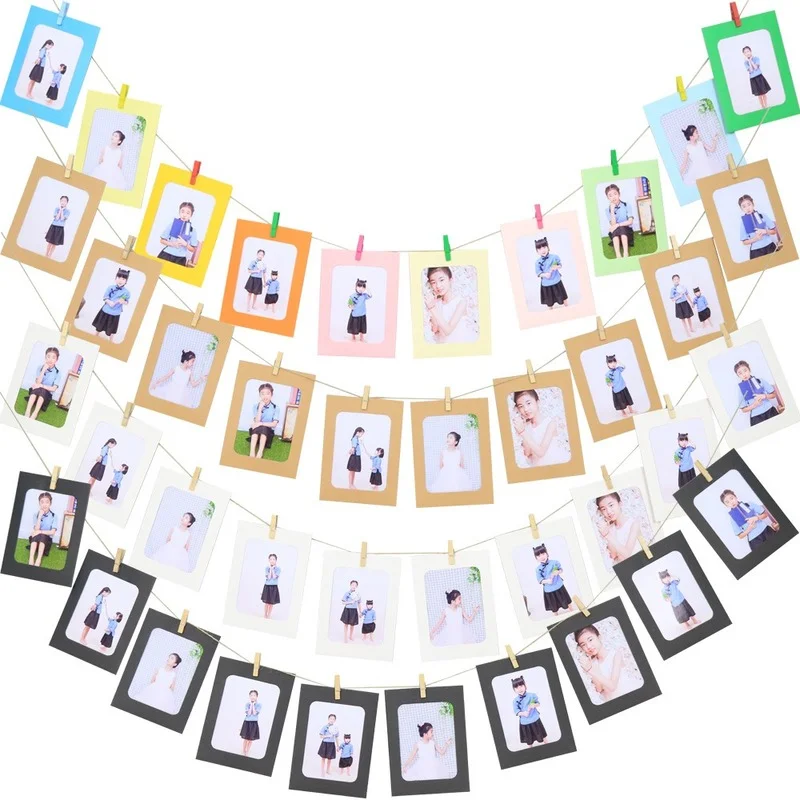 DIY Paper Photo Frame Banner Wedding Birthday Decoration Bunting Bachelorette Party Christmas Home Decoration Supplies
DIY Paper Photo Frame Banner Wedding Birthday Decoration Bunting Bachelorette Party Christmas Home Decoration Supplies