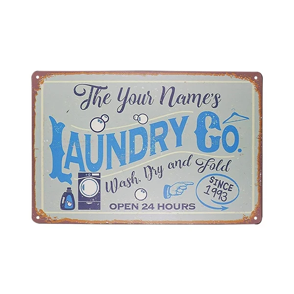 Laundry Co. Wash Dry and Fold Open 24 Hours Vintage Farmhouse Metal Sign Laundry Room Decor Metal Poster
Laundry Co. Wash Dry and Fold Open 24 Hours Vintage Farmhouse Metal Sign Laundry Room Decor Metal Poster