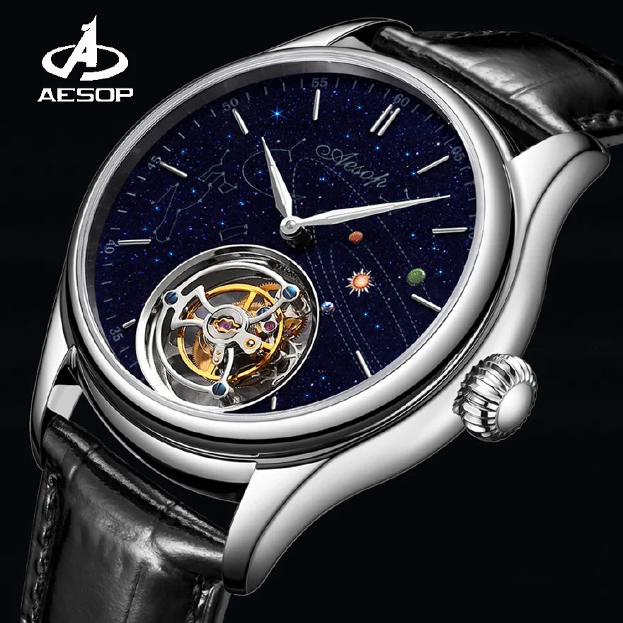 AESOP Flying Tourbillon Skeleton Mechanical Luxury Watches Waterproof Wristwatches Watch Brand For Men Movement Sapphire 2022
AESOP Flying Tourbillon Skeleton Mechanical Luxury Watches Waterproof Wristwatches Watch Brand For Men Movement Sapphire 2022