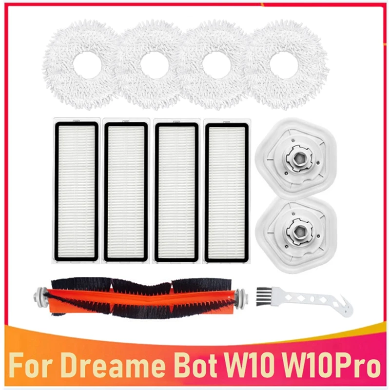 12PCS For Dreame Bot W10 W10pro Vacuum Cleaner Main Brush Filter Mop Cloth Cleaning Brush Replacement Accessories Kit
12PCS For Dreame Bot W10 W10pro Vacuum Cleaner Main Brush Filter Mop Cloth Cleaning Brush Replacement Accessories Kit