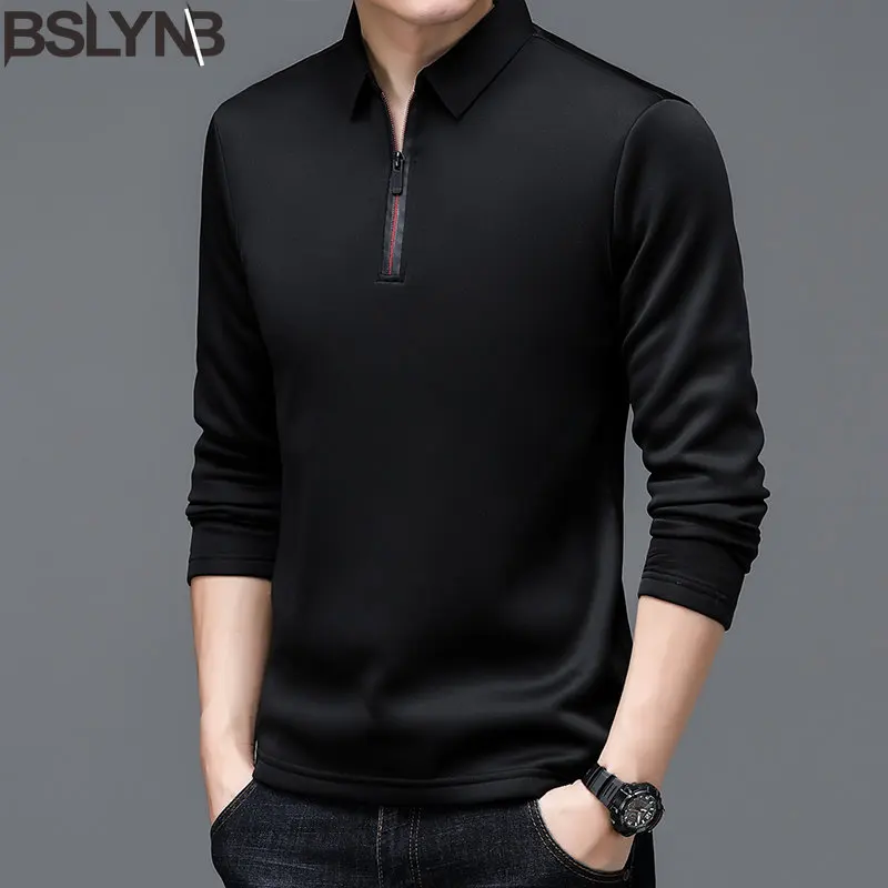 Fashion Brand Luxury Zipper Polo Shirt Men's Solid Lapel Long-sleeved Polos Shirt Male Thin Tee Shirt Casual Loose Polo Tops
Fashion Brand Luxury Zipper Polo Shirt Men's Solid Lapel Long-sleeved Polos Shirt Male Thin Tee Shirt Casual Loose Polo Tops