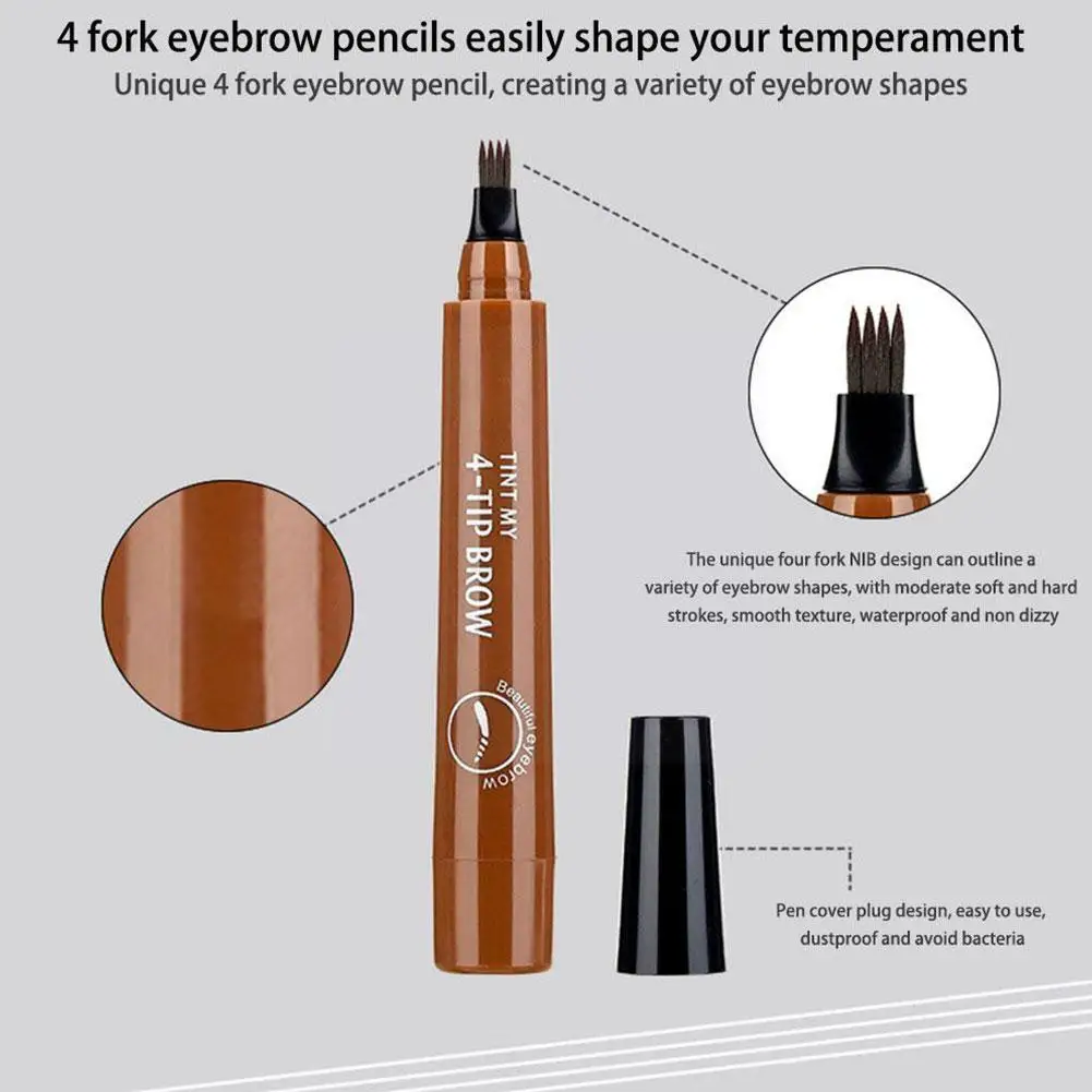 4 Tip Liquid Brow Tattoo Pen Paint Makeup Eyebrows Pencil Eyeliner Non-smudge Eyebrow Eyebrow Liquid Anti-sweat Pencil Last W8U2
4 Tip Liquid Brow Tattoo Pen Paint Makeup Eyebrows Pencil Eyeliner Non-smudge Eyebrow Eyebrow Liquid Anti-sweat Pencil Last W8U2
