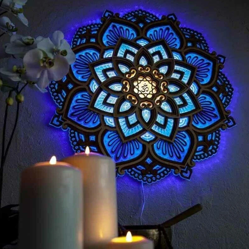 one piece Mandala Yoga Room Night Light LED Cut Carved Ambient Light Wooden Mandala Hanging Lamp Bedroom Night Lamp Lamapara 
one piece Mandala Yoga Room Night Light LED Cut Carved Ambient Light Wooden Mandala Hanging Lamp Bedroom Night Lamp Lamapara