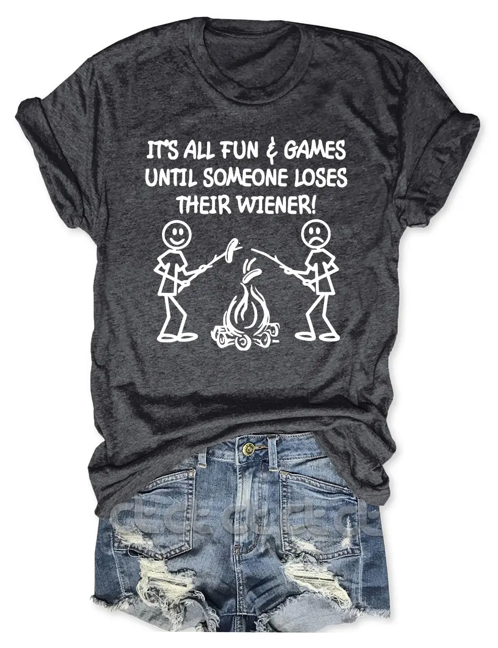 Teeteety Womens High Quality 100% Cotton It's All Fun & Games Until Someone Loses Their Wiener Printed Graphic O-neck T-shirt
Teeteety Womens High Quality 100% Cotton It's All Fun & Games Until Someone Loses Their Wiener Printed Graphic O-neck T-shirt