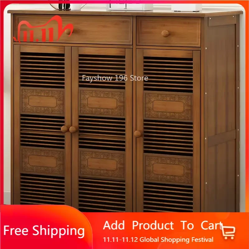 Stand Cabinet Shoe Rack Storage Organizer Wood Shoes Cabinet Closet Armable Entryway Shelf Caja zapatos Bamboo Furniture XG022
Stand Cabinet Shoe Rack Storage Organizer Wood Shoes Cabinet Closet Armable Entryway Shelf Caja zapatos Bamboo Furniture XG022