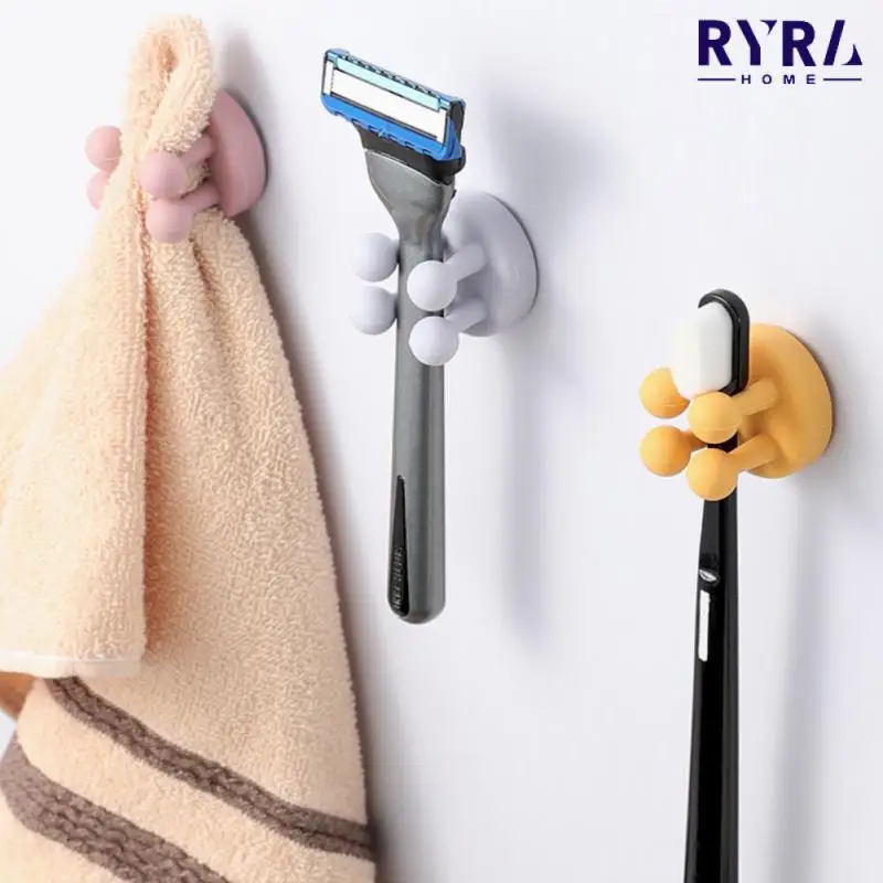 Utility Punch-Free Toothbrush Hooks Silicone Toothbrush Wall Mounted Single Hooks Multi-Purpose Holder For Kitchen Bathroom
Utility Punch-Free Toothbrush Hooks Silicone Toothbrush Wall Mounted Single Hooks Multi-Purpose Holder For Kitchen Bathroom