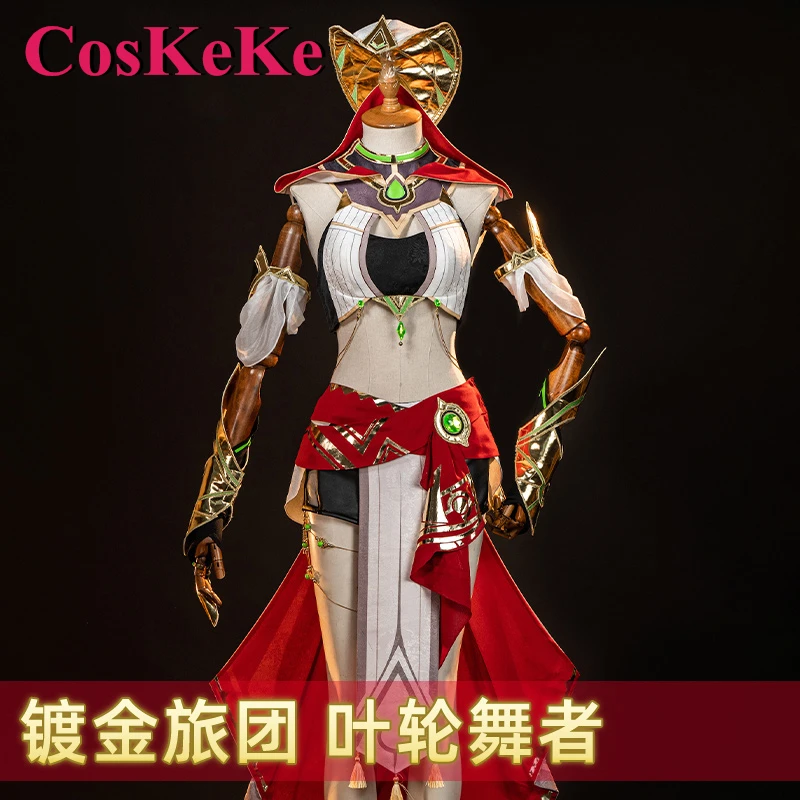 CosKeKe Impeller Dancer Cosplay Anime Game Genshin Impact Costume Eremite Fashion Uniforms Halloween Party Role Play Clothing
CosKeKe Impeller Dancer Cosplay Anime Game Genshin Impact Costume Eremite Fashion Uniforms Halloween Party Role Play Clothing