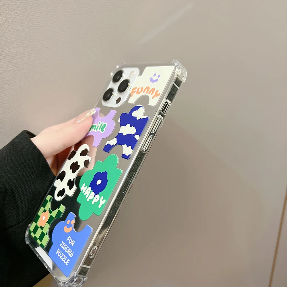 Jigsaw TPU Mirror Pattern iphone13pro Case 12 11Max Mini Xs 7 8 P Xr Shockproof Case
Jigsaw TPU Mirror Pattern iphone13pro Case 12 11Max Mini Xs 7 8 P Xr Shockproof Case