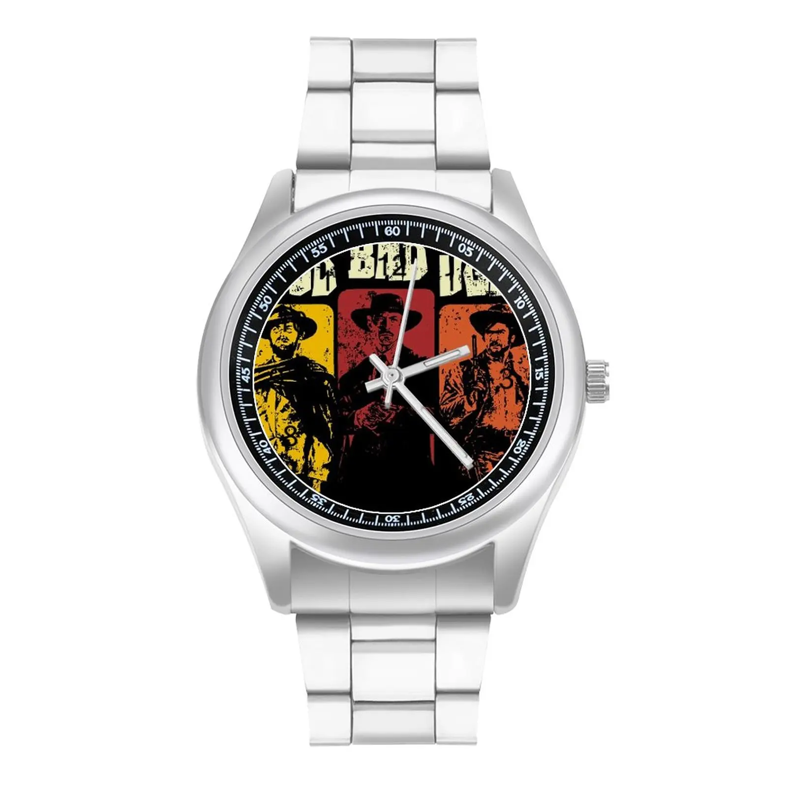 The Good The Bad The Ugly Quartz Watch Clint Eastwood Outdoor Neat Wrist Watch Stainless Design Wideband Boys Wristwatch
The Good The Bad The Ugly Quartz Watch Clint Eastwood Outdoor Neat Wrist Watch Stainless Design Wideband Boys Wristwatch