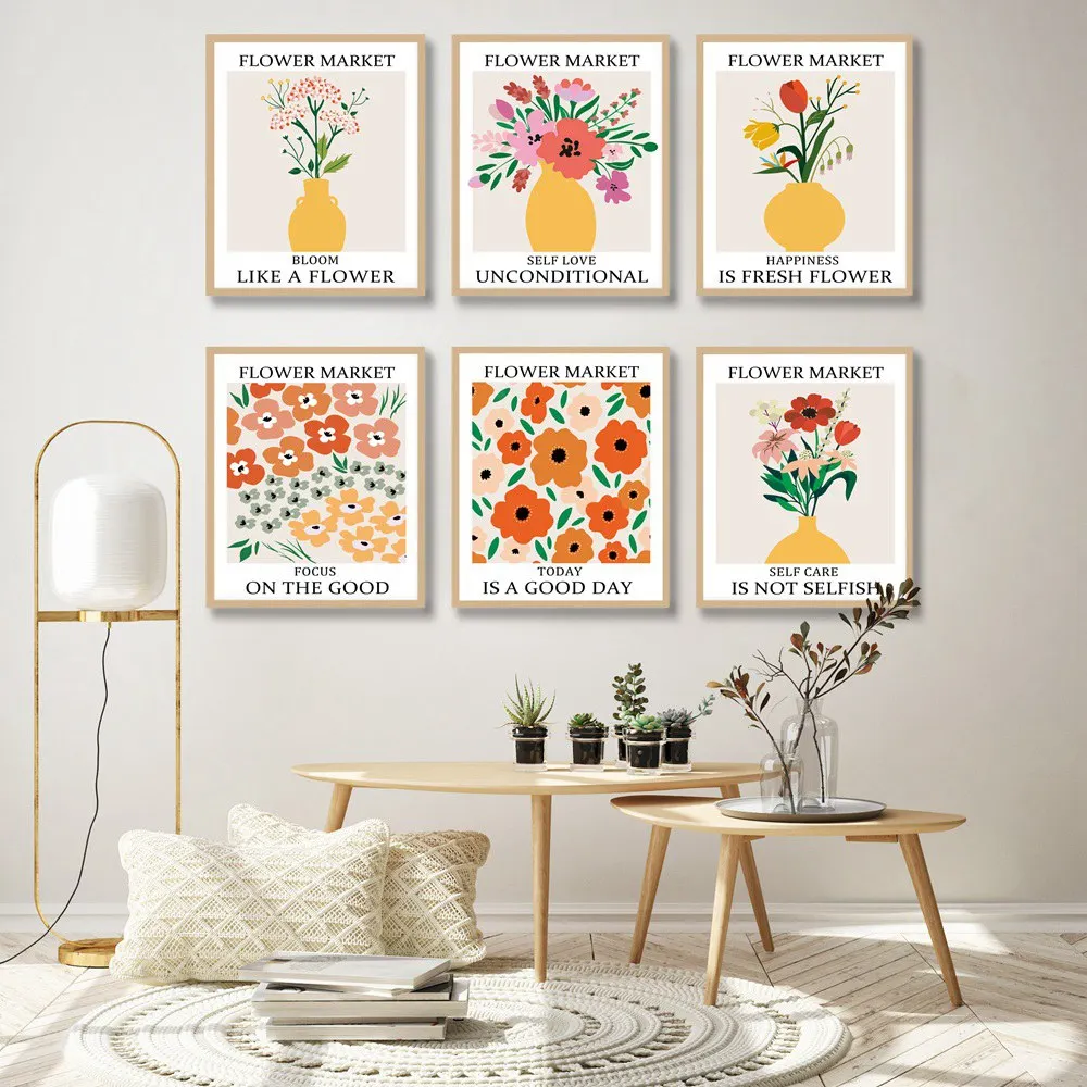 A set of 6 pictures Fashion Art English slogans vases flowers plants canvas paintings wall art posters home decoration murals
A set of 6 pictures Fashion Art English slogans vases flowers plants canvas paintings wall art posters home decoration murals