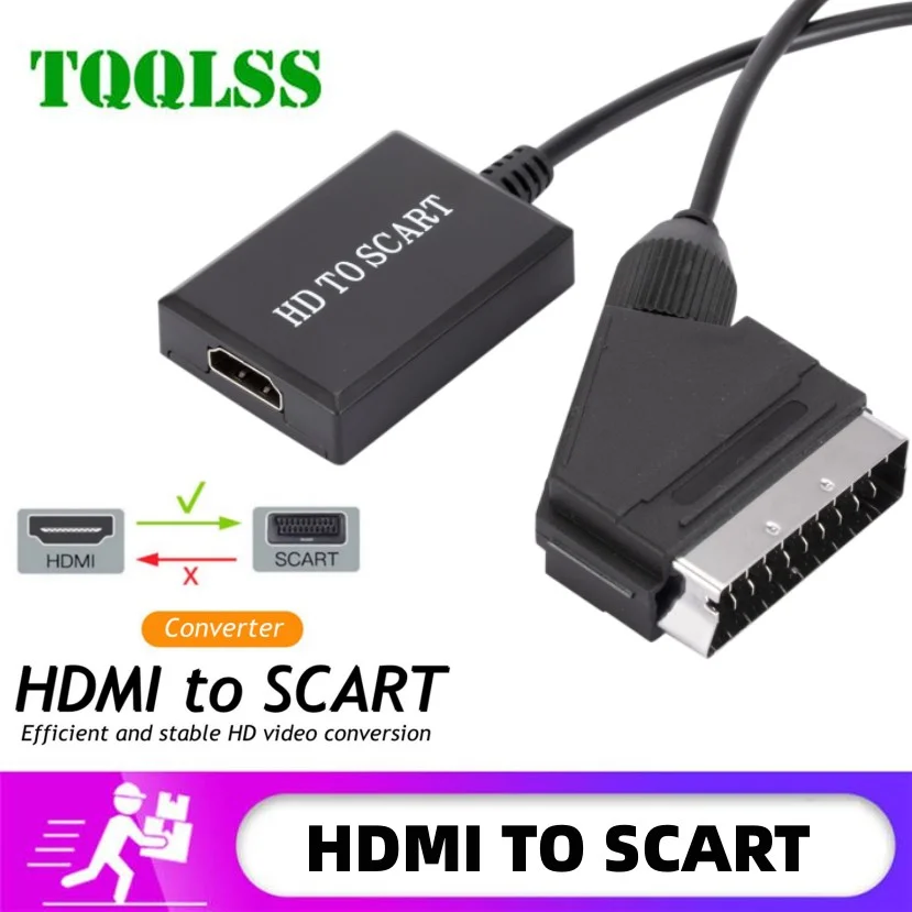 HDMI-compatible To SCART Video Audio Converter Adapter for HD TV DVD for Sky Box STB Plug and Play Power Cable Upscale
HDMI-compatible To SCART Video Audio Converter Adapter for HD TV DVD for Sky Box STB Plug and Play Power Cable Upscale