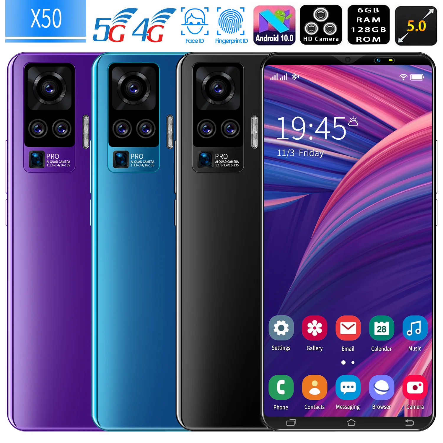 X50 смартфон с 5,5-дюймовым дисплеем, процессором MT6779, ОЗУ 6 ГБ, ПЗУ 5,0 ГБ, 13 Мп, 128 мАч
X50 смартфон с 5,5-дюймовым дисплеем, процессором MT6779, ОЗУ 6 ГБ, ПЗУ 5,0 ГБ, 13 Мп, 128 мАч