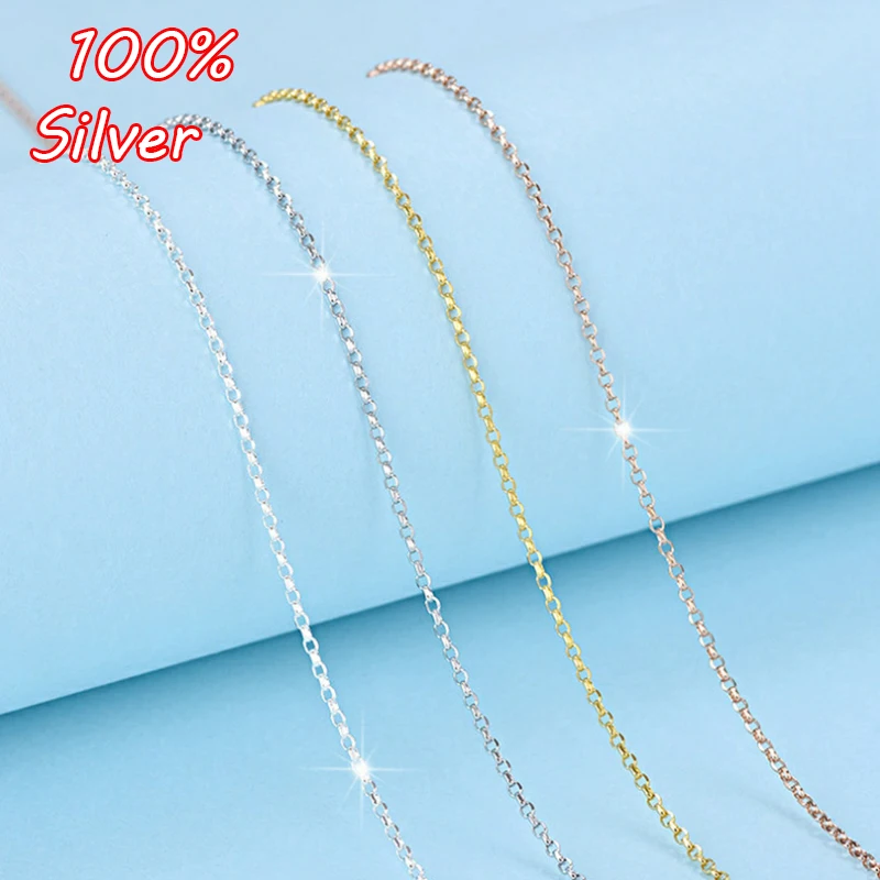 2018 New Lead & Nickel Free 45cm Necklace Chain Fashion Jewelry 925 Sterling Silver Color for Women Diy Accessories
2018 New Lead & Nickel Free 45cm Necklace Chain Fashion Jewelry 925 Sterling Silver Color for Women Diy Accessories