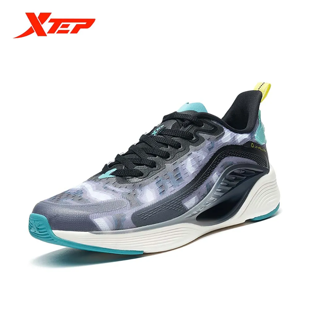 

Мужские беговые кроссовки Xtep X-FLOW 5.0, уличная амортизирующая повседневная обувь, дышащая мягкая удобная спортивная обувь 878119110028
