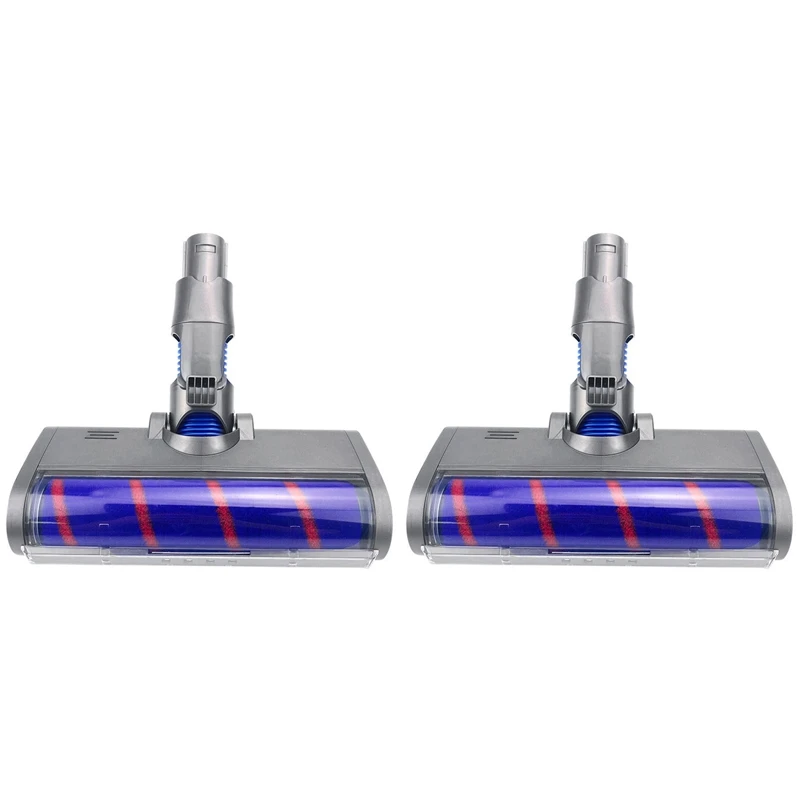 2X Fluffy Floor Head Roller Brush For Dysons V6 A/B-Type Vacuum Cleaners Parts Rotatable Brush Tool With Led Lights 
2X Fluffy Floor Head Roller Brush For Dysons V6 A/B-Type Vacuum Cleaners Parts Rotatable Brush Tool With Led Lights