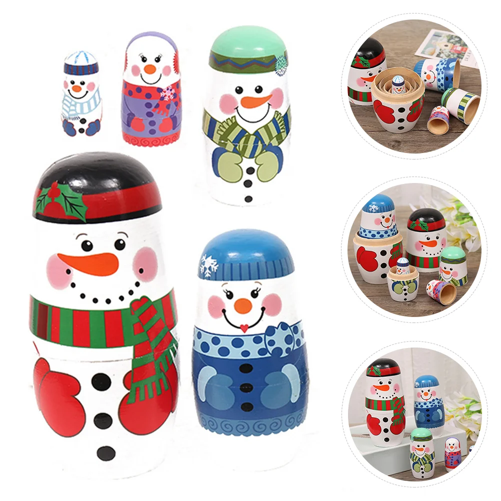 Wooden Toy 5 Layer Snowman Matryoshka Christmas Nesting Russian Decoration Kids Child Nativity
Wooden Toy 5 Layer Snowman Matryoshka Christmas Nesting Russian Decoration Kids Child Nativity