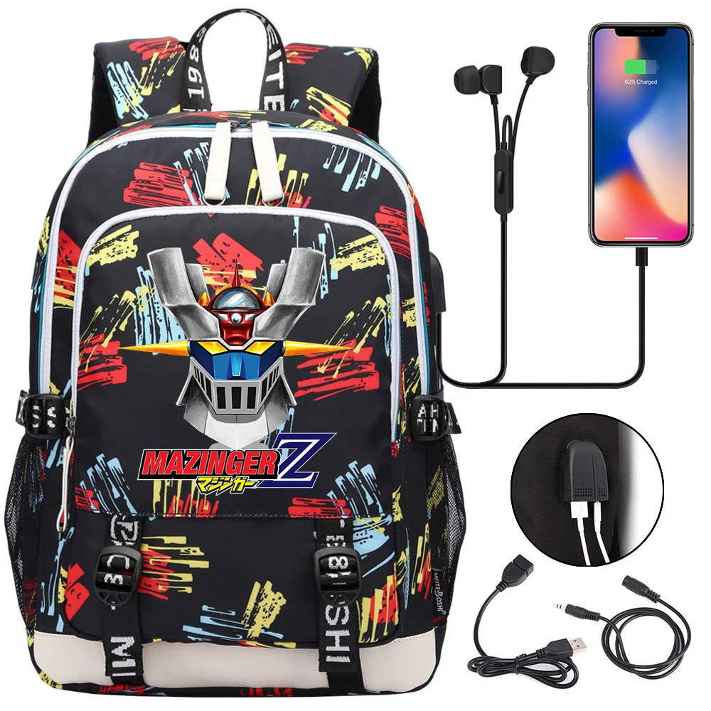Anime Mazinger Z Student USB Charging Laptop Backpack Women Men Daily Travel Backpacks Teenager College Bags Rucksack
Anime Mazinger Z Student USB Charging Laptop Backpack Women Men Daily Travel Backpacks Teenager College Bags Rucksack