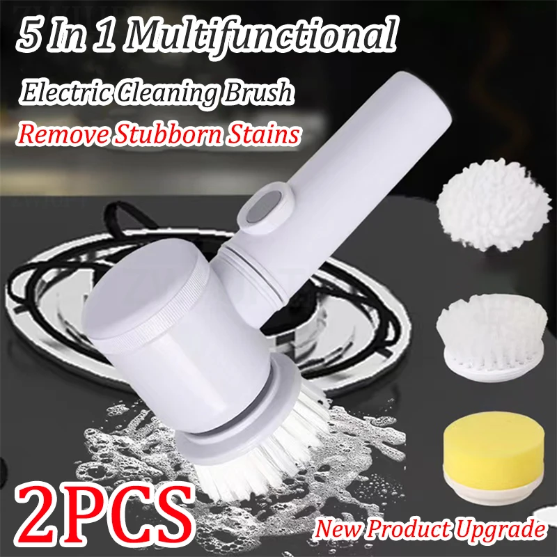 

Multi-Functiona Electric Cleaning Brush Kitchen Bathroom Bathtub Set Window Sink Automatic Dishwashing USB Charging Clean Tool