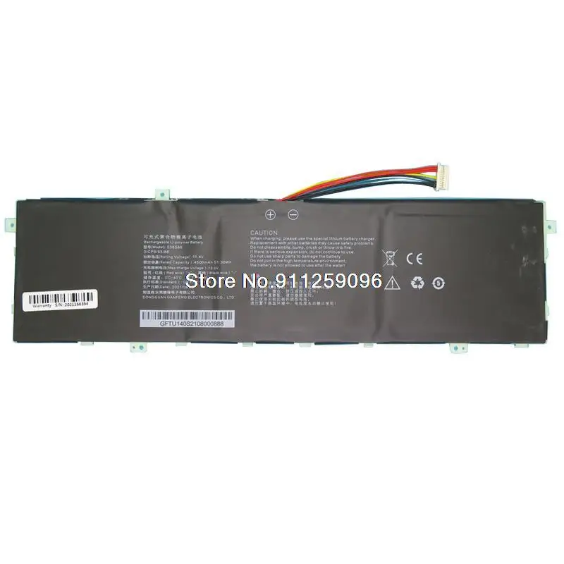 Laptop Battery For Hasee X4-2020S1 11.4V 4500MAH 51.30WH New
Laptop Battery For Hasee X4-2020S1 11.4V 4500MAH 51.30WH New