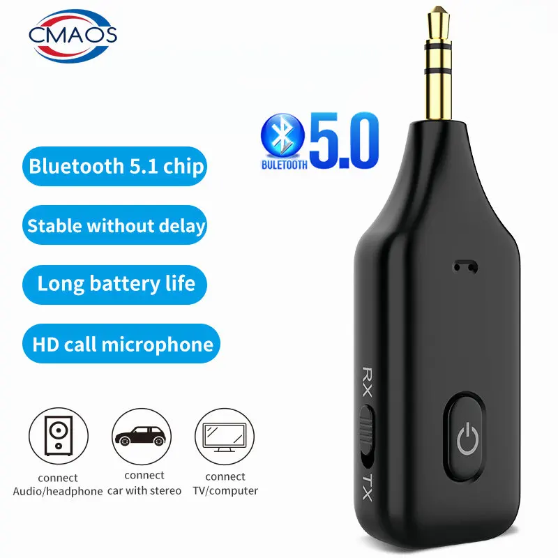 2 in 1 Wireless Bluetooth 5.0 Receiver Transmitter Adapter 3.5mm Jack For Car Music Audio Aux A2dp Headphone Reciever Handsfree
2 in 1 Wireless Bluetooth 5.0 Receiver Transmitter Adapter 3.5mm Jack For Car Music Audio Aux A2dp Headphone Reciever Handsfree