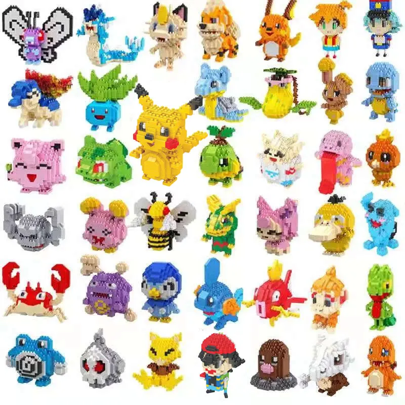 TAKARA TOMY Pokemon Pikachu Building Blocks 3D DIY Educational Model Ornament Mewtwo Micro Small Assembled Block Brick Toys Gift
TAKARA TOMY Pokemon Pikachu Building Blocks 3D DIY Educational Model Ornament Mewtwo Micro Small Assembled Block Brick Toys Gift