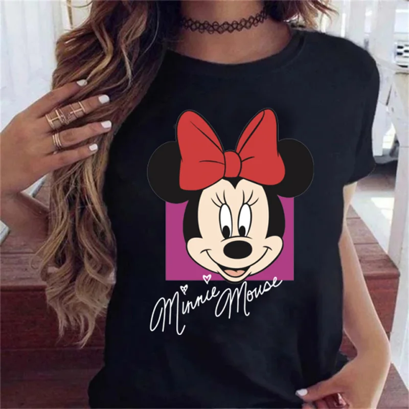 Disney Kawaii Mickey Minnie Mouse Women T Shirt Cartoon Graphic Printed T-shirt Casual Woman Shirt Funny Couple T Shirt
Disney Kawaii Mickey Minnie Mouse Women T Shirt Cartoon Graphic Printed T-shirt Casual Woman Shirt Funny Couple T Shirt