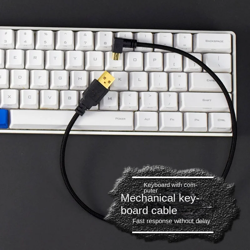 

Hhkb elbow miniusb mechanical keyboard cable customized poker2 braided data cable customized connecting cable