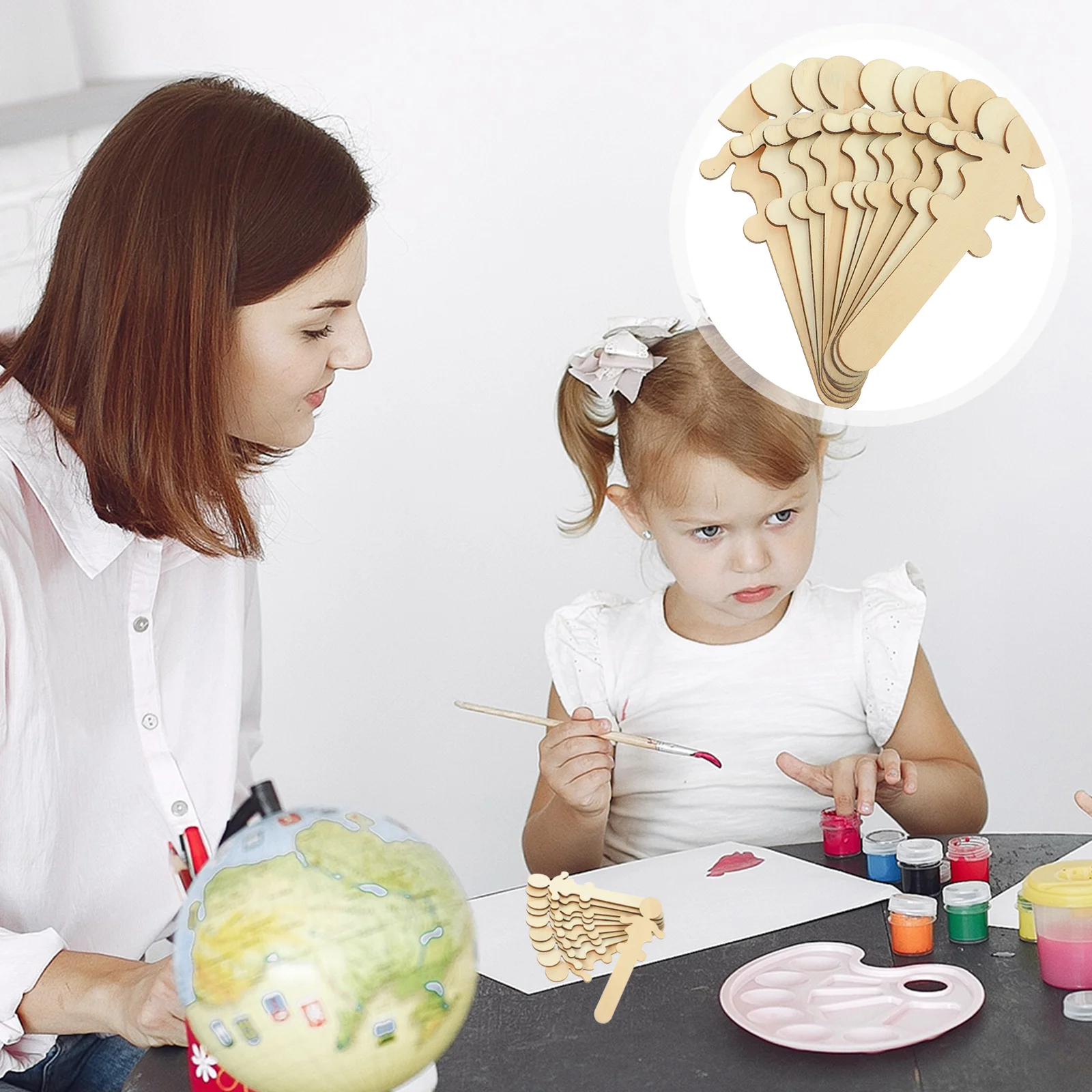 100 Pcs Crafts DIY Wooden Paper Cut Supplies People Slices Unfinished Blank Chips Planks Child Cutouts
100 Pcs Crafts DIY Wooden Paper Cut Supplies People Slices Unfinished Blank Chips Planks Child Cutouts