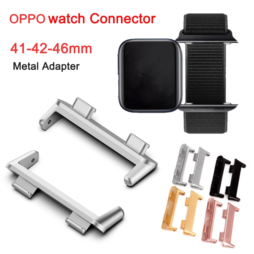 1 Pair Connector for OPPO Watch 46mm 42 Metal Adapter for OPPO Watch 41MM Stainless Steel Adapters Belt Replacement Accessories
1 Pair Connector for OPPO Watch 46mm 42 Metal Adapter for OPPO Watch 41MM Stainless Steel Adapters Belt Replacement Accessories