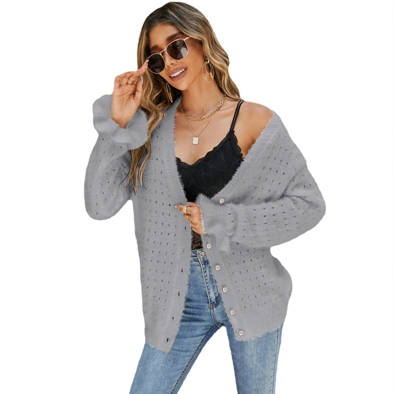 Women Cardigan Sweater Button-Down Long Sleeve Oversized Knit Cardigans Outwear
Women Cardigan Sweater Button-Down Long Sleeve Oversized Knit Cardigans Outwear