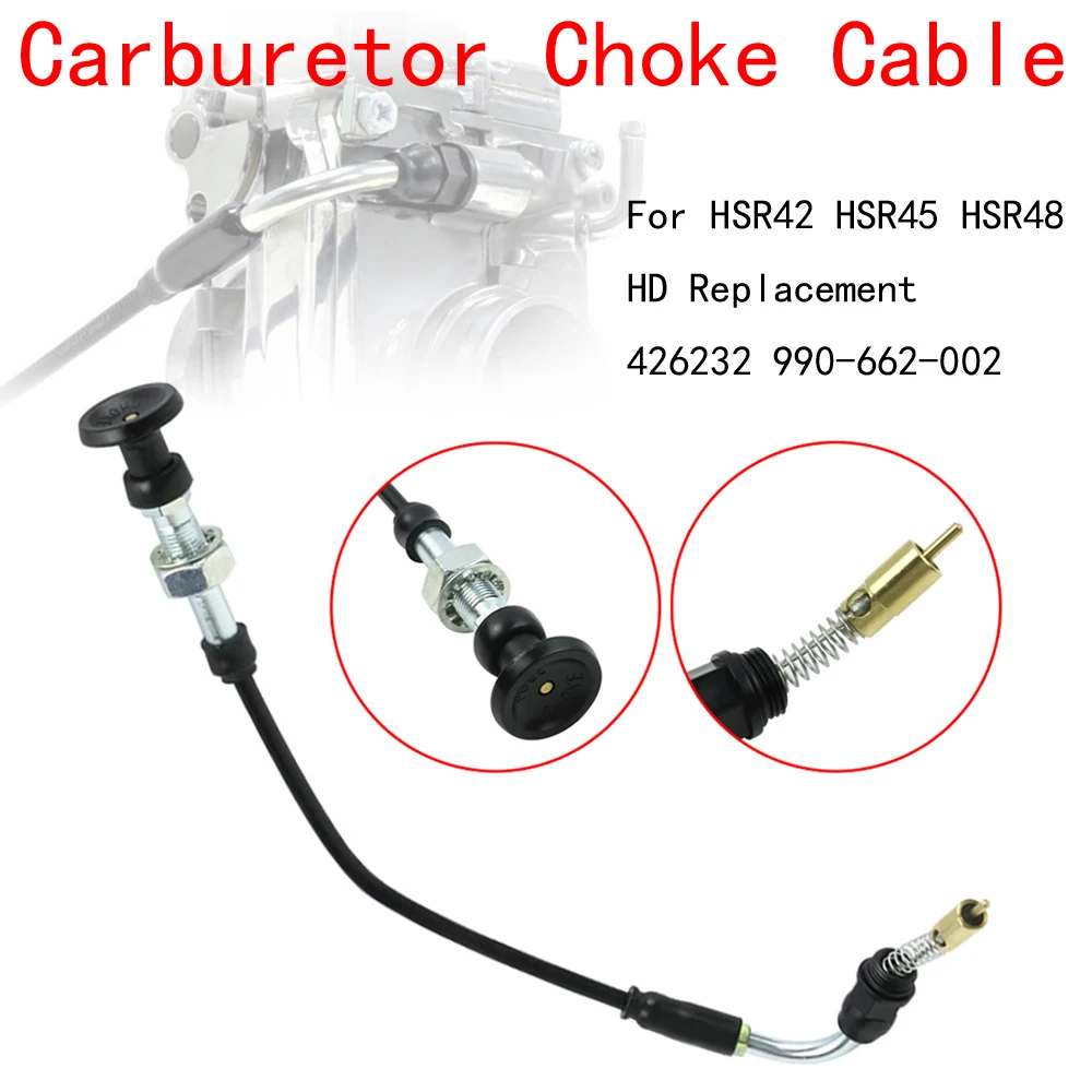 Motorcycle Carburetor Carb Choke Cable For MIKUNI Carburetor Harley HSR42 HSR45 HSR48 426232 990-662-002
Motorcycle Carburetor Carb Choke Cable For MIKUNI Carburetor Harley HSR42 HSR45 HSR48 426232 990-662-002