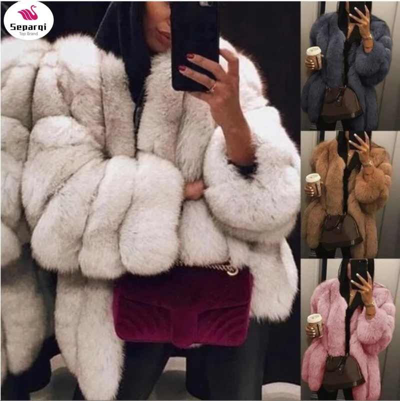 SEPAQI Fake Fox Fur Coat Silver Fox Fur Coat Women Winter Black Coat Long Sleeve Jacket Outerwear Women Fashion Casaco Feminino
SEPAQI Fake Fox Fur Coat Silver Fox Fur Coat Women Winter Black Coat Long Sleeve Jacket Outerwear Women Fashion Casaco Feminino