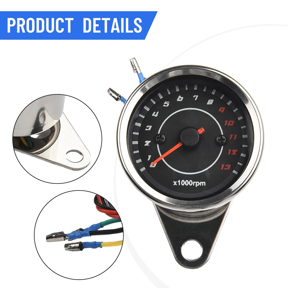 13K RPM Shift Tachometer Motorcycle 6.5cm Diameter 12V Housing Stainless Steel Universal Tachometer Accessories
13K RPM Shift Tachometer Motorcycle 6.5cm Diameter 12V Housing Stainless Steel Universal Tachometer Accessories