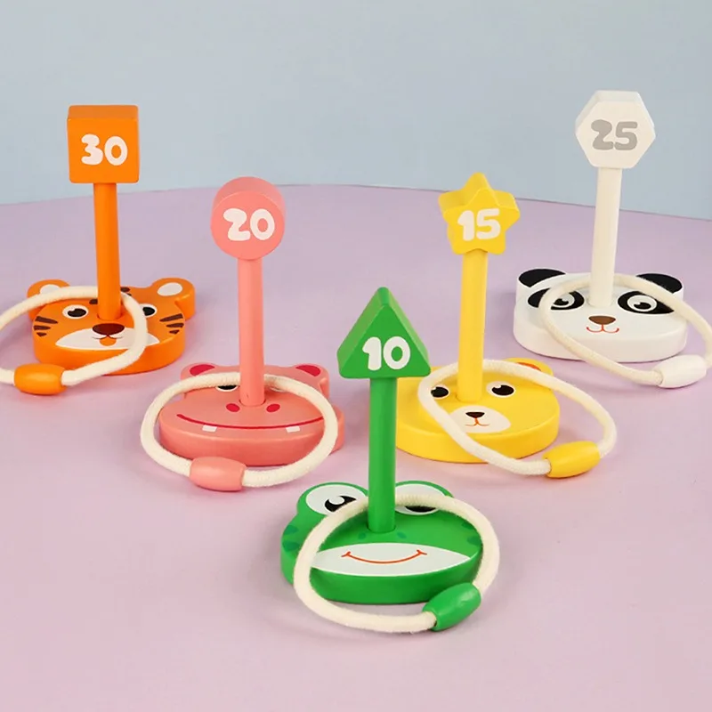 Wooden Ring Throwing Ferrule Funny Kids Party Throwing Game Hoop Ring Toss Toy Indoor Outdoor Parent-child Interaction Toy
Wooden Ring Throwing Ferrule Funny Kids Party Throwing Game Hoop Ring Toss Toy Indoor Outdoor Parent-child Interaction Toy