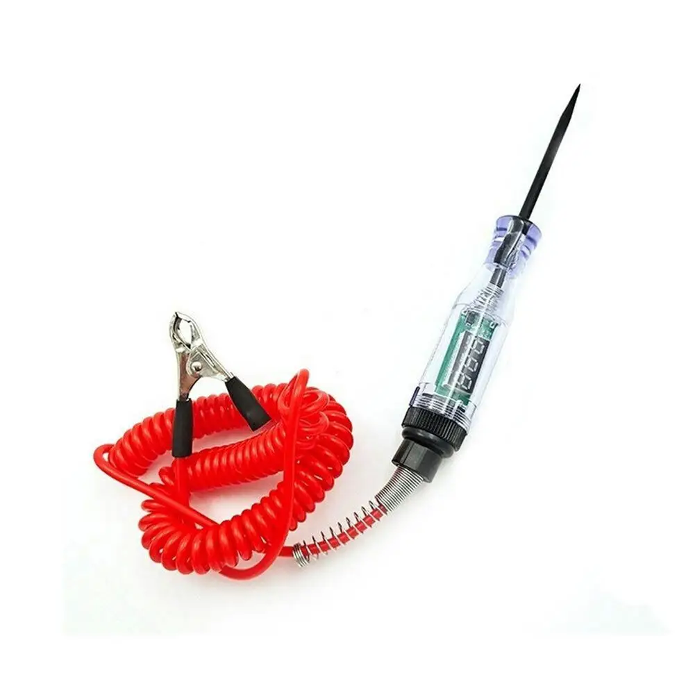 3/6/12/24V DC Digital Electric Voltage Circuit Tester Automotive Light Car Tester Car Diagnostic Probe Test Pen Light Bulb
3/6/12/24V DC Digital Electric Voltage Circuit Tester Automotive Light Car Tester Car Diagnostic Probe Test Pen Light Bulb