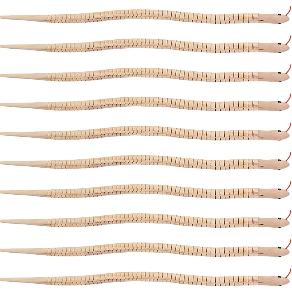10 Pcs Snake Model Decor Learning Toy Lovely Kids Plaything Wooden Playset Blank DIY Animal Toys Unfinished Wiggle
10 Pcs Snake Model Decor Learning Toy Lovely Kids Plaything Wooden Playset Blank DIY Animal Toys Unfinished Wiggle