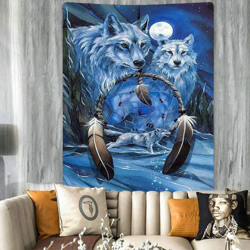 Custom Wolf Totem tapestry animal tapestry wall carpet dormitory decoration customer room wall art home decoration moving gift
Custom Wolf Totem tapestry animal tapestry wall carpet dormitory decoration customer room wall art home decoration moving gift