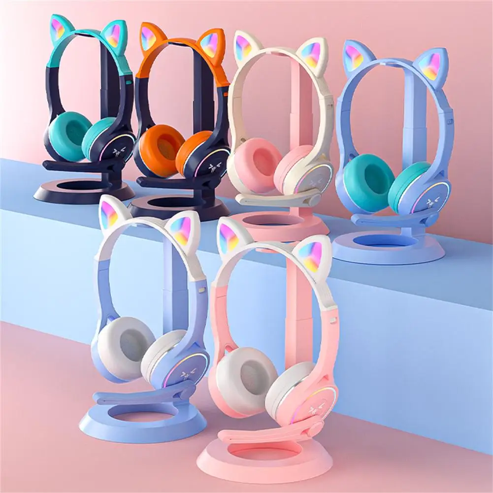 Luminous Led Cute Cat Ears Headphones Bluetooth-compatible Wireless Stereo Music Headset With Microphone Sy-t30 wholesale
Luminous Led Cute Cat Ears Headphones Bluetooth-compatible Wireless Stereo Music Headset With Microphone Sy-t30 wholesale