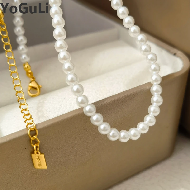 Trendy Jewelry Elegant Temperament 3 Size One Layer White Simulated Pearl Necklace For Women Girl Accessories Wedding Gift
Trendy Jewelry Elegant Temperament 3 Size One Layer White Simulated Pearl Necklace For Women Girl Accessories Wedding Gift