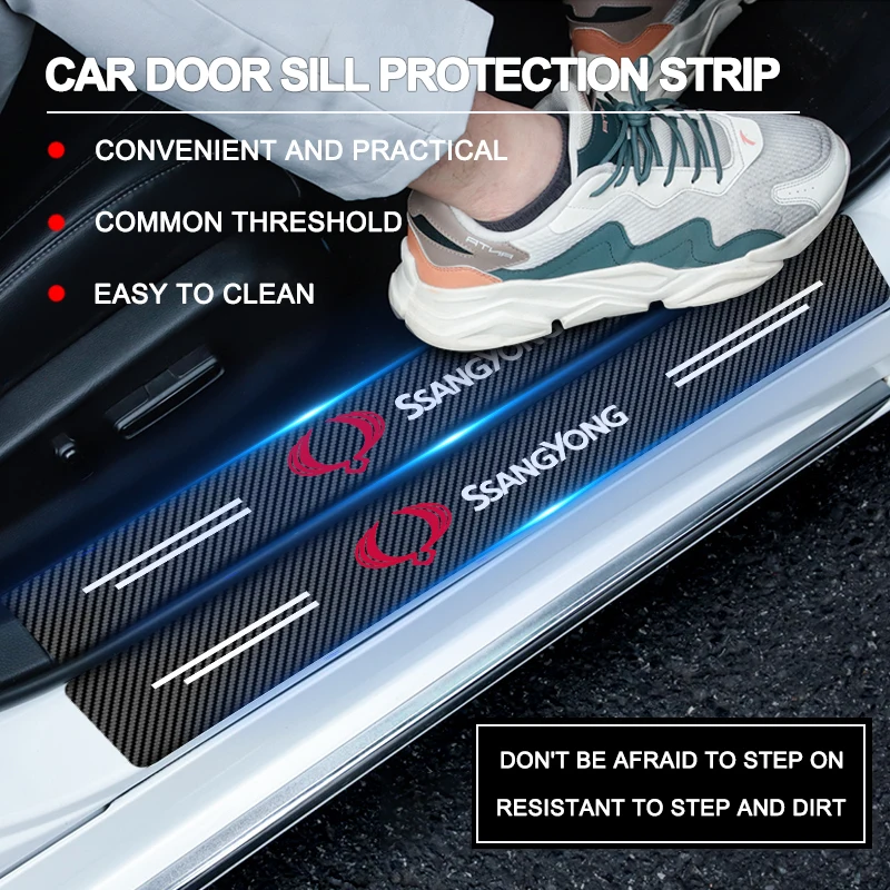 4pcs Car Door Threshold Protection Stickers Anti-Scratch for Ssangyong Rexton 2 Tivolan Musso Tivoli Kyron Actyon Sport Korando
4pcs Car Door Threshold Protection Stickers Anti-Scratch for Ssangyong Rexton 2 Tivolan Musso Tivoli Kyron Actyon Sport Korando