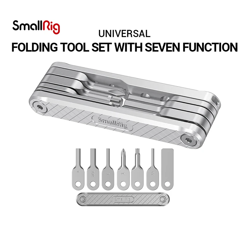 SmallRig Tool Set Universal DSLR Camera Rig Folding Tool Set with Screwdrivers and Wrenches with Seven Functional Tools 2213
SmallRig Tool Set Universal DSLR Camera Rig Folding Tool Set with Screwdrivers and Wrenches with Seven Functional Tools 2213